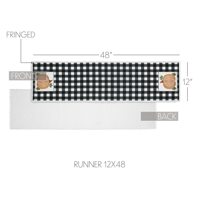  Chemin de table Annie Buffalo, L 48 po x P 12 po