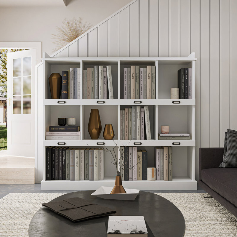 10-Shelf Bookcase, White