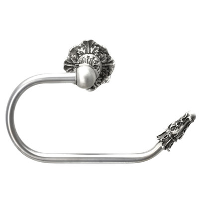 Acanthus swing tissue smooth ring right Renaissance style in Oil Rub Bronze