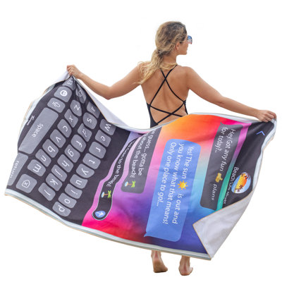 Serviette de plage en microfibre Keighley