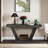 60"Long Distressed  2-Tier Wooden Console Table-1034596156