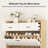 Multifunctional Narrow Flip-Flop Shoe Cabinet With 3 Doors And 2 Drawers, Freestanding Shoe Cabinet With Adjustable Dividers, For Entrance Halls And Corridors-1609062546