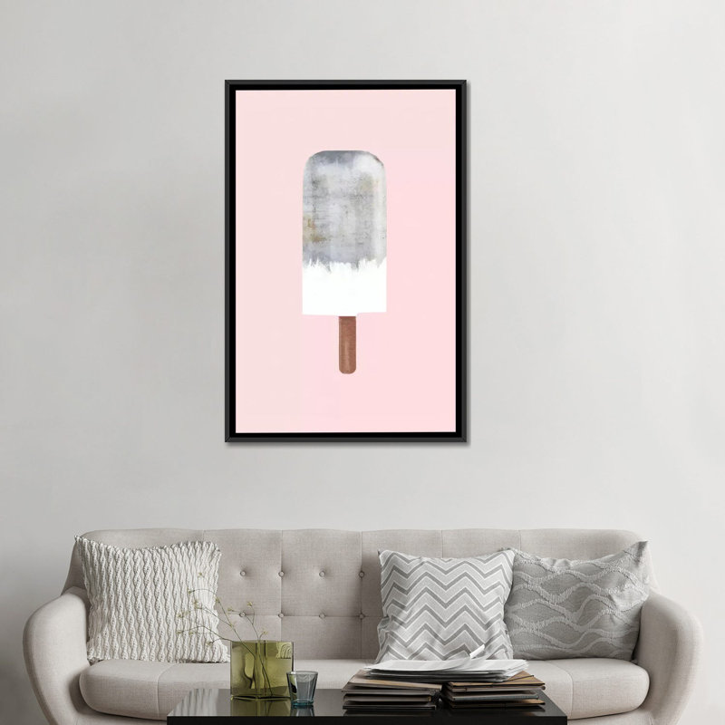 «Concrete Popsicle», impression sur toile tendue, H 48 po x l 32 po x P 1,5 po, Toile encadrée noire, Pas de tapis