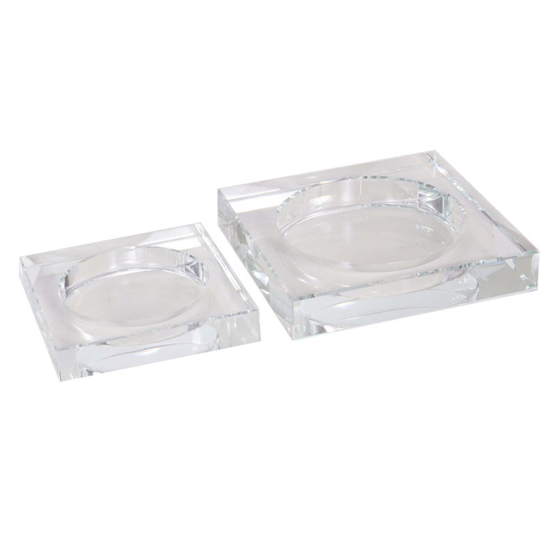 Dish, 1.5" H x 7.75" W x 7.75" D, Clear