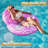Inflatable Pool Lounger with Big Seatback, Pink