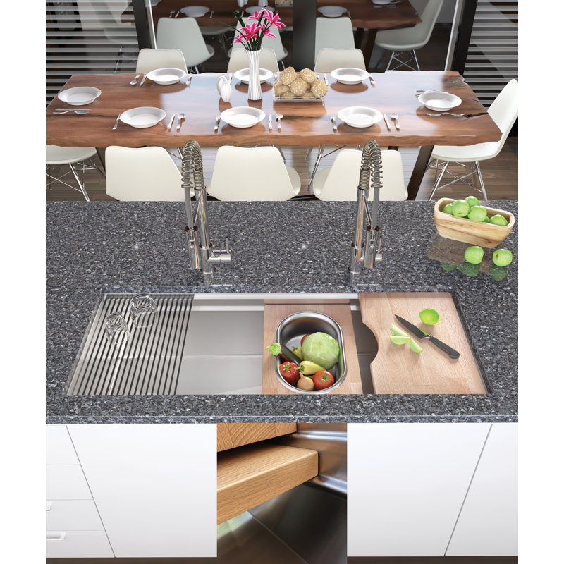 45" XX-Large Single Bowl Workstation Sink