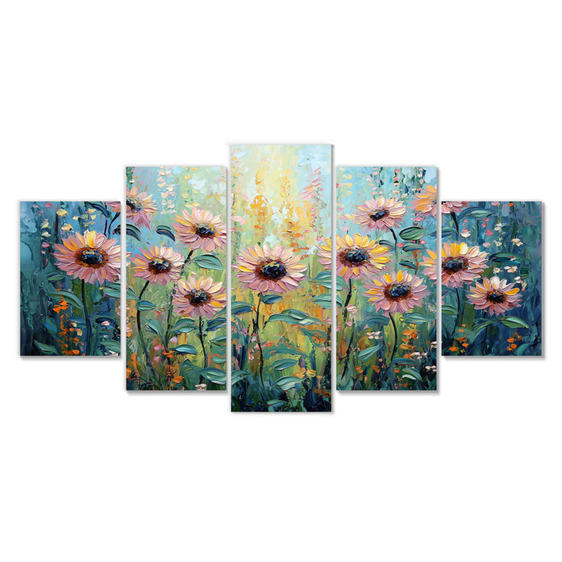 Drusila - art mural tournesols - décoration murale Traditi diamant