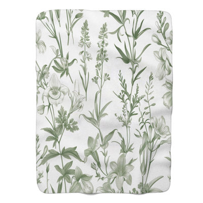 Irish Countryside Flowers - 1 Piece Premium Blanket