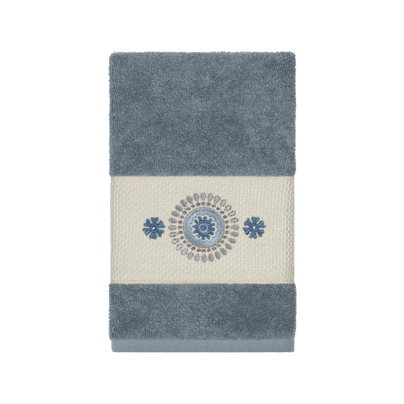 Isabelle Turkish Cotton Midweight Hand Towel, Teal