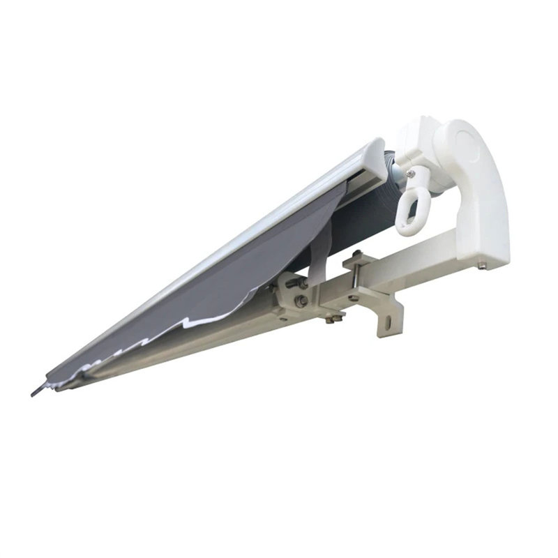 Dakota Fields Grey Cover Retractable Patio Awning, 4m W x  3m D, Grey