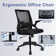 Bleona Office Chair With Flip-Up Armrests Ergonomic Computer Desk Chair Foldable Mesh Task Chair With Wheels Adaptive Lumbar Support Swivel Tilt Comfortable Study Chair For Student