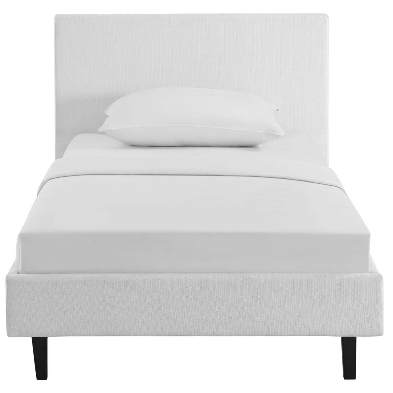 Base de lit Modway, Simple, Blanc