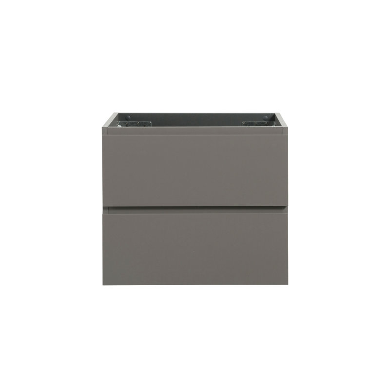 Base de meuble-lavabo mural sans lavabo Yorke, Gris
