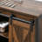Industrial Sideboard Buffet Cabinet By . Rustic Brown. With Adjustable Shelf. Sliding Door. 35.5" W X 13.5" D 30" H Sideboard. Brown Finish. Door And Shelf For Room.