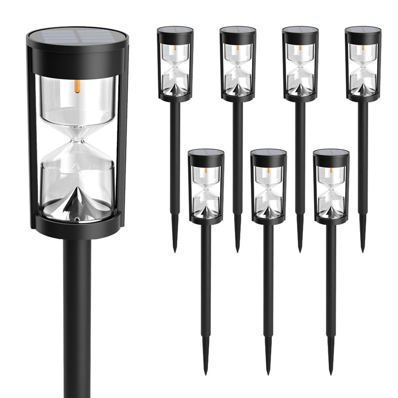 Matte Black Low Voltage Solar Powered Integrated LED Pathway Light Pack