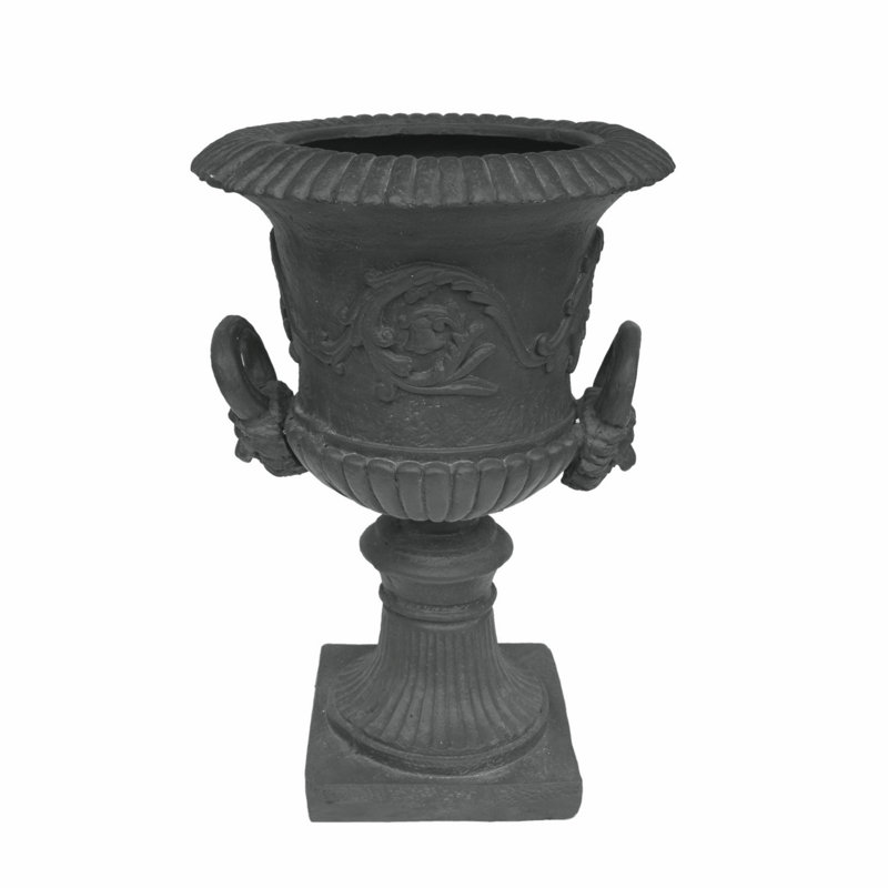 Outdoor Urn Planter, Antique Gray