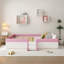 Lit pour enfant rembourré avec escalier-106588487-111571518