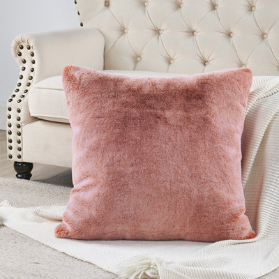 Housse de coussin lourd en fausse fourrure