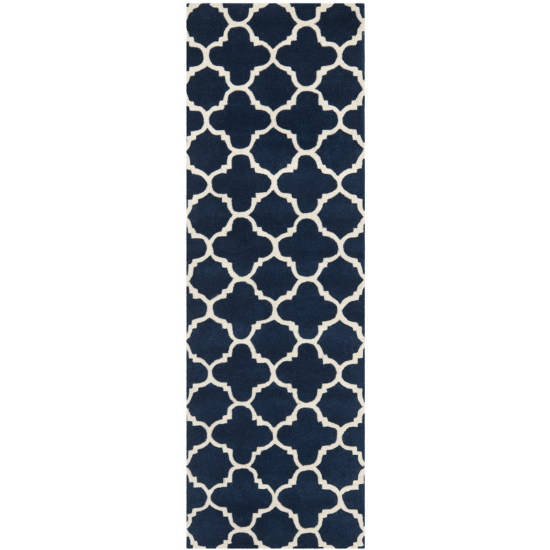 Teresita Hand Tufted Wool Geometric Rug, Runner 2'3" x 7'