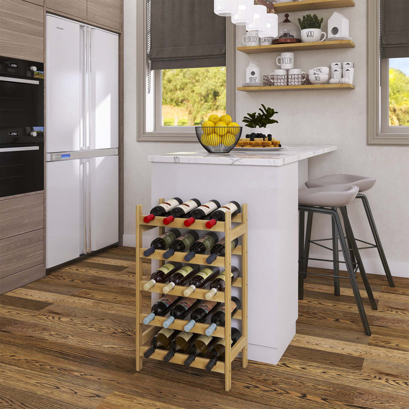 Bertu Wine Bottle Rack, Natural