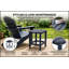 Table d'appoint carrée Adirondack pour extérieur, table de patio, table de bout en PEHD pour jardin, terrasse, piscine, porche ou pelouse-168658596