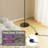 57.5" Led Dimmable Corner Floor Lamp With Remote Control