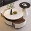 Ensemble de tables basses rondes White Stone +