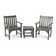 POLYWOOD® Vineyard 3 Piece Seating Group & Reviews | Wayfair