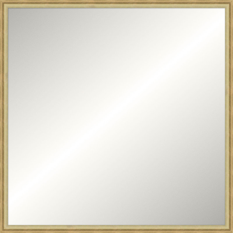 Chamblee Solid Wood Framed Wall Mirror, 51.25" x 51.25", Square