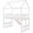 White Twin Size Loft Bed With Slide - Modern And Practical. Spacious Play Area. Frame. Assembly Tools Included. No Box Spring Required In Save Space Inspire Creativity. Pinewood. High Guardrail For .