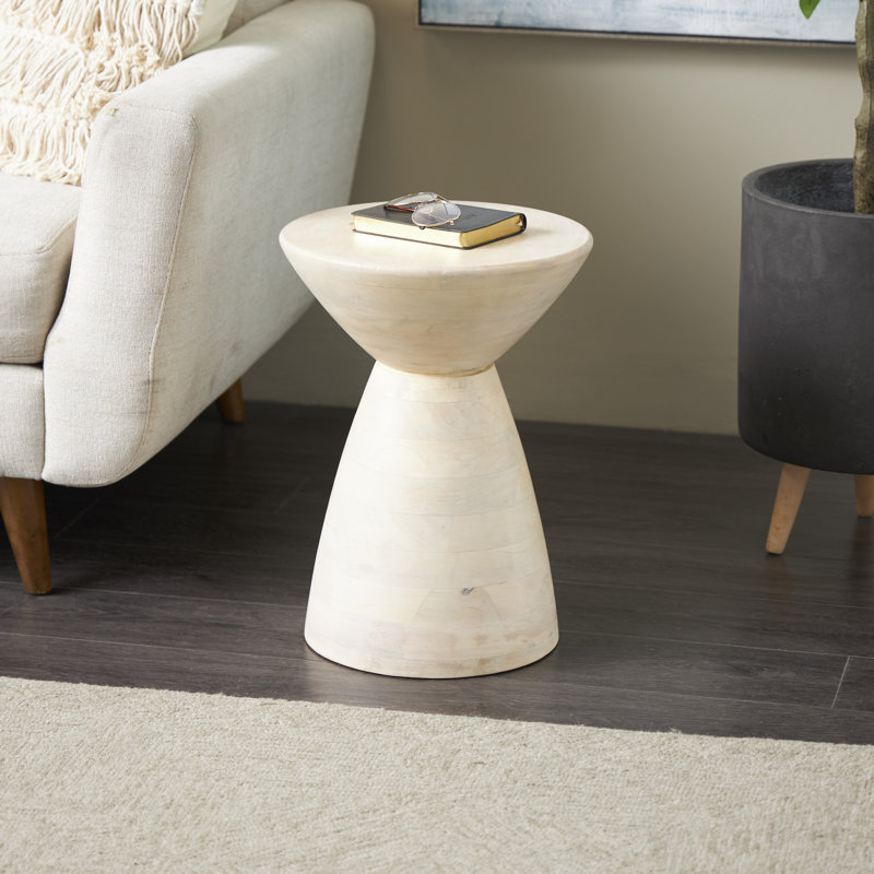 Cole And Grey Mango Wood Accent Table