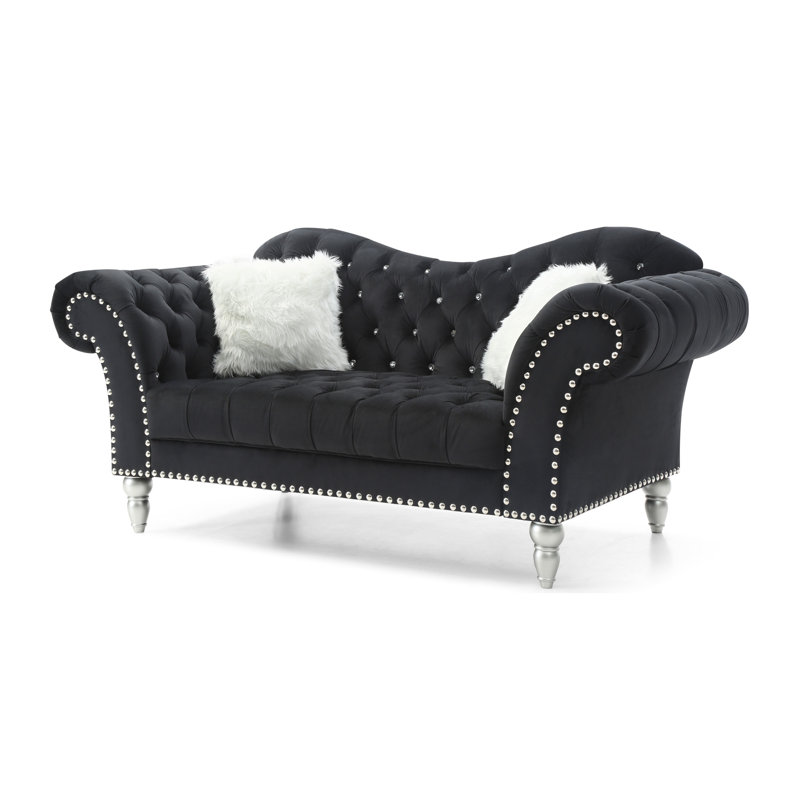 Causeuse Elegant, Noir