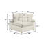 Ensemble modulaire 6 pièces en velours côtelé-23534506