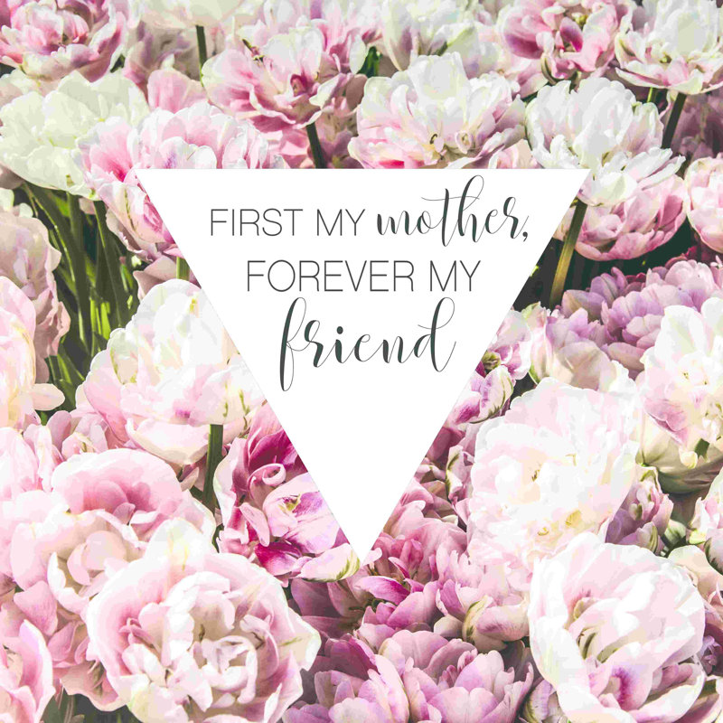 Mother Friend, H 12 po x l 12 po