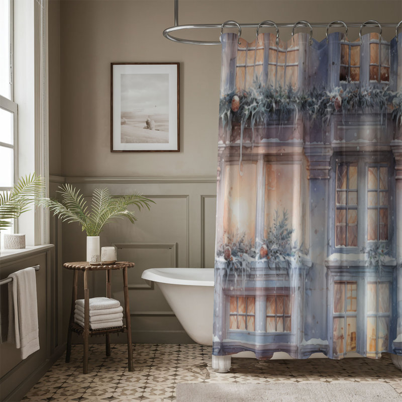 Rideau de douche Festive Yard - Premium, H 74 po x l 71 po
