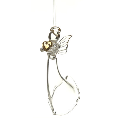 Mcdaniel 8 cm Glass Astrology & Stars Angels Shatterproof Hanging Figurine Ornament