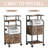 4-tier Mobile Printer Stand With Lockable Casters, Shelves And Iron Pipe-102373978