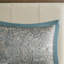 5 Piece Jacquard Bedspread Set with Throw Pillows Teal Queen-131602943-131602944