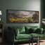 Art rustique, campagne rustique, campagne idyllique avec Rolling Hills and Farms-111665443-100937111