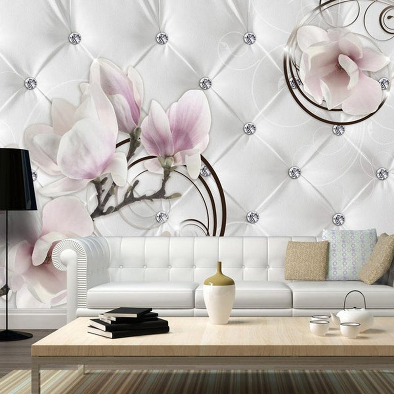 Floral Wall Mural, 110.2" L x 154.3" W