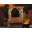 Dunster House Pergola with Seat Bench Lattice Trellis Arbour Wooden Furniture Garden Plant Frame Jasmine