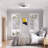 20'' Dianeshia Flush Mount Dimmable Ceiling Fan with LED Lights-1221381298
