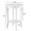 Table de bout ronde Heritage avec tablette pour petits espaces de salon-2066614865