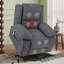 Fauteuil inclinable électrique avec massage, poche latérale-106363841