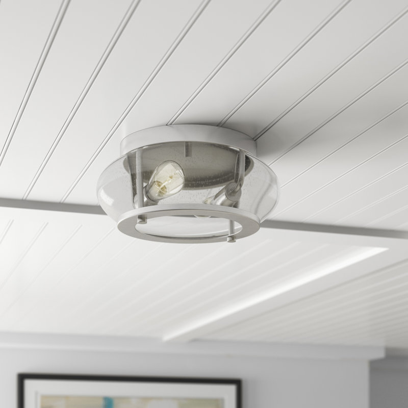 Spofford Glass Spotlight, Brushed Nickel