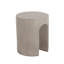 Outdoor MGO Round  With U-Shape Side Table, Light Grey
