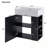 Floating Bathroom Vanity with Ceramic Basin and Right side storage-1884456039