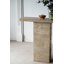 Table basse carrée 35,5 po x 14 po x 35,5 po avec base piédestal