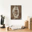  «Bouddha sur bois 2» par Annie Warren, art mural sur toile, 12 po x 16 po-1182173089