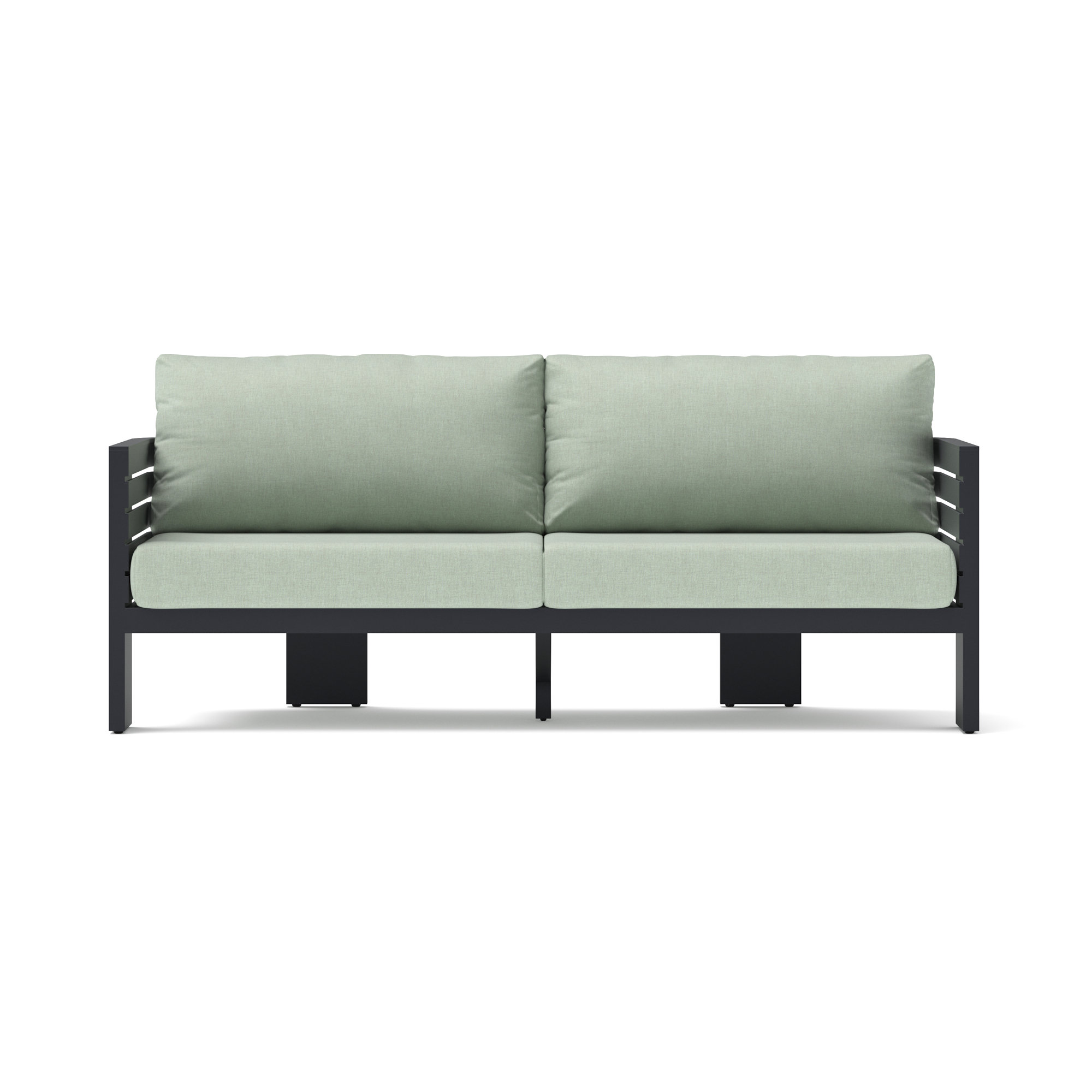 Ari 80In Outdoor Patio Sofa, Cast Oasis